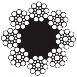 Лифтовой стальной канат Мечел 8x19S 8 ГЛ 1570/160 SFC — фото превью