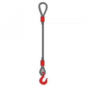 Строп канатный одноветвевой 1СК 20 т, 7 м оцинкованный — фото превью