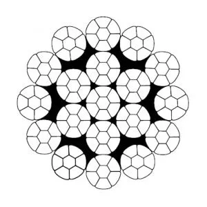 Стальной канат 19xK7 7 мм, zZ Galv, 2160 N/mm2 — фото превью