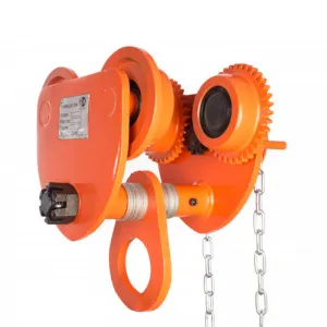 Тележка для тали TOR тип Б (GCL) с цепным приводом г/п 20 т, L=12 м — фото превью