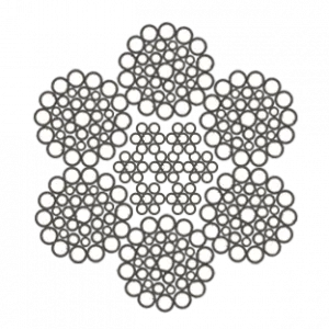 Стальной канат ГОСТ 7669-80 42 мм Г-В-С-Н-Р-Т-1770/180 МС А1 — фото превью