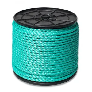 Канат полистиловый тросовой свивки 3-х прядный 24 мм (ПСТ), 220 м — фото превью