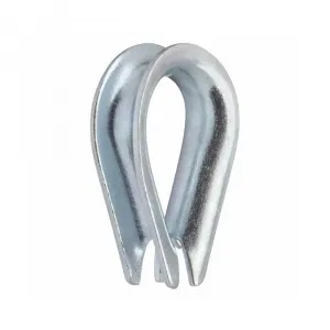 Коуш канатный DIN 3090 9-10 мм, оцинкованный — фото превью