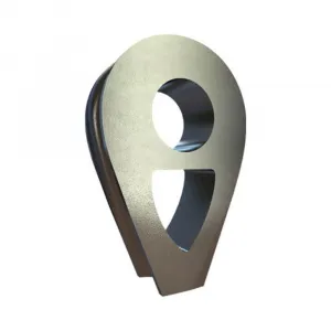 Коуш вантовый DIN 3091 40 мм, оцинкованный — фото превью