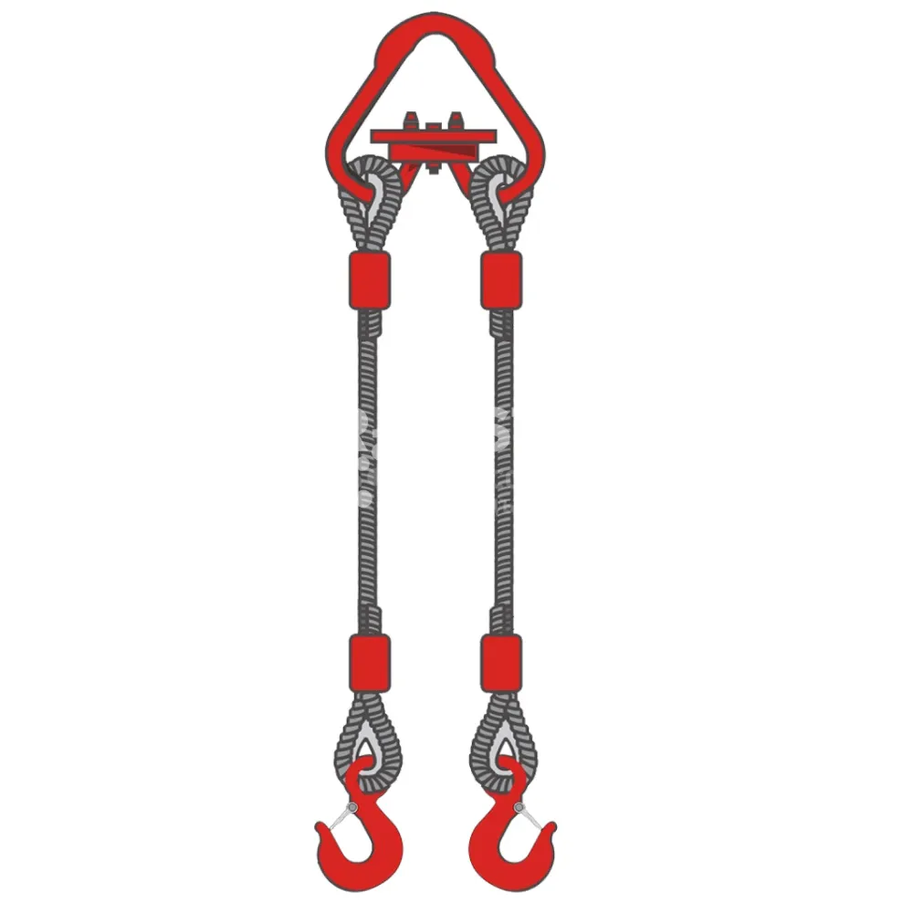 Строп канатный двухветвевой 2СК 3,2 т, 10 м оцинкованный