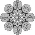 Стальной канат PYTHON Super 8CD (8xK26) 31 мм, sZ Galv, 1960 N/mm2 — фото превью