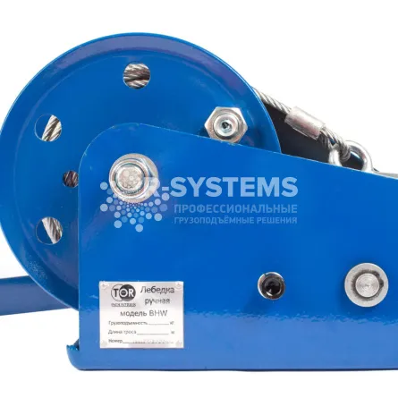 Лебедка ручная барабанная TOR ЛБ-2600 (BHW) г/п 1 т, L=10 м - дополнительное фото 2