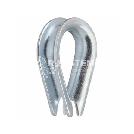 Коуш канатный DIN 3090 5-6 мм, оцинкованный Коуш канатный DIN 3090 5-6 мм, оцинкованный - основное фото