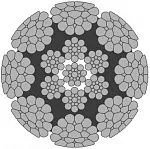 Стальной канат PYTHON Super 8S (8xK25) 22 мм, zS Galv, 1960 N/mm2 — фото превью