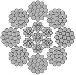 Стальной канат PYTHON Flameshield 8 (8x25) 35 мм, zS Galv, 1960 N/mm2 — фото превью