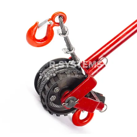 Лебедка ручная рычажная TOR ЛР-0,63, длина троса 9 м - дополнительное фото 2