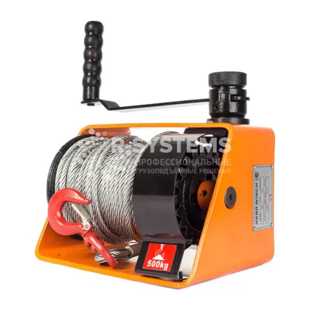 Лебедка ручная червячная TOR ЛРЧ 250 (VS) г/п 0,25 т, L=20 м - основное фото