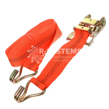 Стяжной ремень с крюками 10 м, 750 кг, лента 25 мм - основное фото