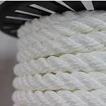 Канат полиамидный 3-х прядный тросовой свивки 72 мм (ПАТ), 230 м — фото превью