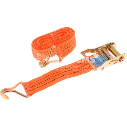 Стяжной ремень с крюками 7,5 м, 1500/3000 кг, лента 35 мм - дополнительное фото 1