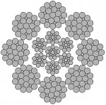 Стальной канат PYTHON Flameshield 8 (8x25) 20 мм, zS Galv, 1960 N/mm2 — фото превью