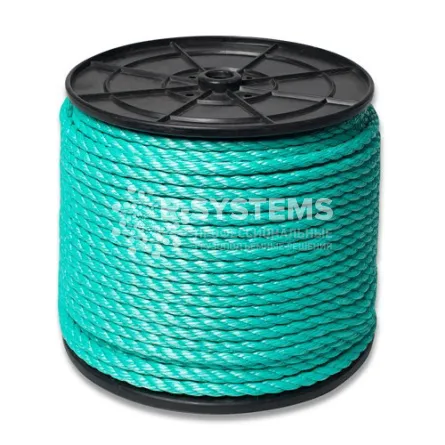 Канат полистиловый тросовой свивки 3-х прядный 13 мм (ПСТ), 200 м - основное фото