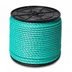 Канат полистиловый тросовой свивки 3-х прядный 9 мм (ПСТ), 190 м — фото превью