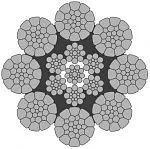 Стальной канат PYTHON Super 8C (8xK26) 14 мм, sZ Galv, 1960 N/mm2 — фото превью