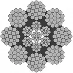 Стальной канат PYTHON Super 8R (8x25) 26 мм, zS Galv, 1960 N/mm2 — фото превью