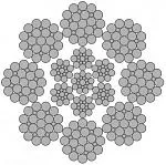 Стальной канат PYTHON Flameshield 8 (8x25) 35 мм, sZ Galv, 1960 N/mm2 — фото превью