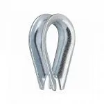 Коуш канатный DIN 3090 15-16 мм, оцинкованный — фото превью