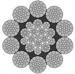 Стальной канат PYTHON Ultra CP (10xK31) 27 мм, sZ Galv, 1960 N/mm2 — фото превью