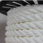 Канат полиамидный 3-х прядный тросовой свивки 16 мм (ПАТ), 220 м — фото превью