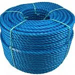 Канат полипропиленовый тросовой свивки 3-х прядный 26 мм (ППТ), 220 м — фото превью