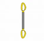 Строп текстильный круглопрядный петлевой СТКП 2 т, 6 м — фото превью