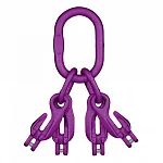 Концевое звено с 4 крюками-укоротителями KWB NRLI124H07 г/п 5 т, 12 класс — фото превью