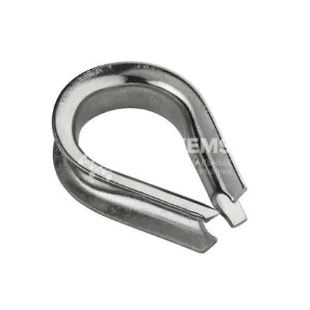 Коуш для троса DIN 6899 39-40 мм, оцинкованный - основное фото